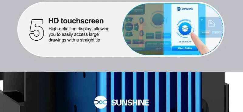SUNSHINE Mini Laser Screen Removal Machine - Effortless Dismantling for iPhone X-17, Fast Glue & Glass Removal