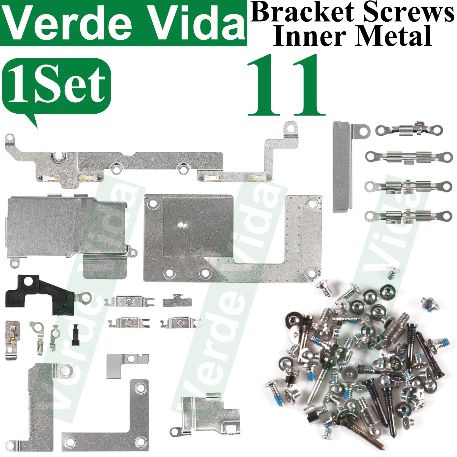 iFixit Metal Bracket Shield Plate Set for iPhone X/XS/XR/11/12/13 Pro Max - Full Inside Screws Replacement