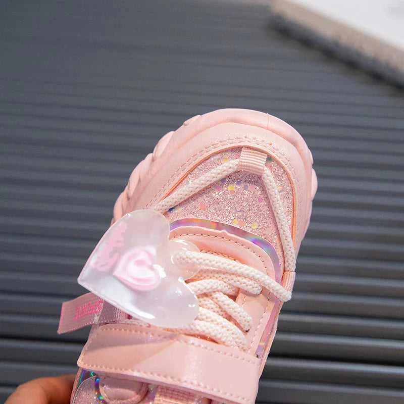 Girls Sports Shoes Kids Running Sneakers for School Fashion Cute Shiny Non-slip Children's Casual Shoes with Heart Spring Autumn The jack market .AU The jack market .AU Mum & Kids: Essential Products for Every Family $ 48 14:496;200000124:100010441
