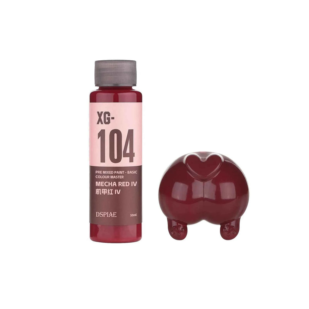New DSPIAE XG Series Pre Mixed Paint-Basic Color Master 50ML Water-based Paint for Spraying/Hand Painted Model Coloring Pigments