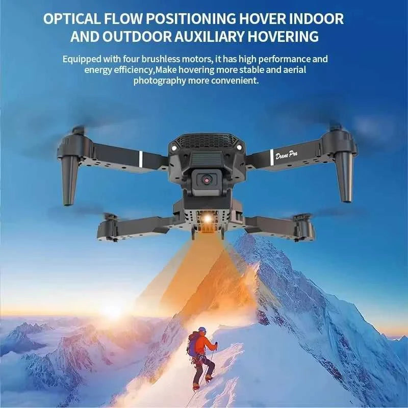 2026 New original E88 Air With Screen-Controlled Lighting Mini Drone 4K Untal 2 Camera Optical Flow Remote Control Aircraft gift The jack market .AU The jack market .AU Drones $ 81 14:10#Black