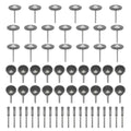 36/60Pcs Brass Brush Steel Wire Wheels Brushes Drill Rotary Tools Polishing Dremel Rotary Tools Metal Rust Removal Brush Set