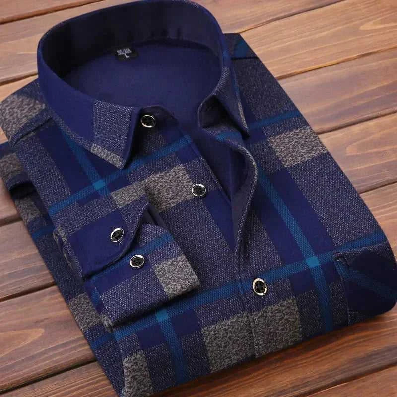 High Quality Men's Clothing 2026 Men Long Sleeve Thick Warm Shirt Tops Fashion Men Print Handsome Versatile Shirts Formal Shirts The jack market .AU The jack market .AU Men Fashion $ 43 14:771#6F HB622;5:4183#3XL(80-90KG)