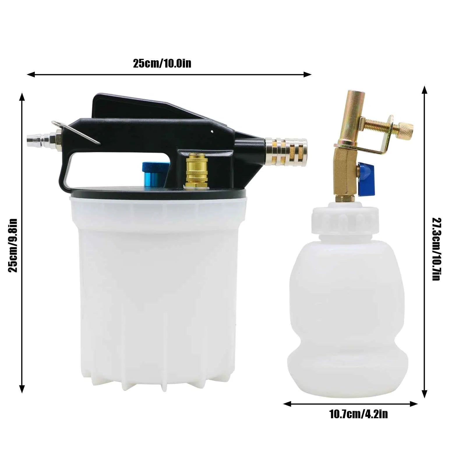 2l vacuum brake release kit, pneumatic explosion-proof shunt pressure reducing vacuum pump, brake fluid refueling tool set