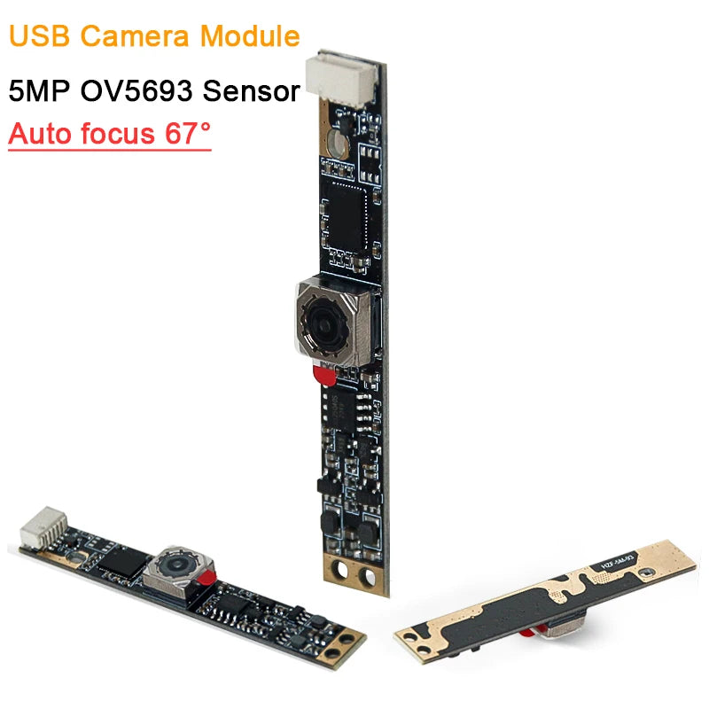 2K Autofocus Camera Module 5MP OV5693 30fps FOV 67Degree 62*9mm USB Webcam for Creality Falcon 2, Xtool, and Lightburn software