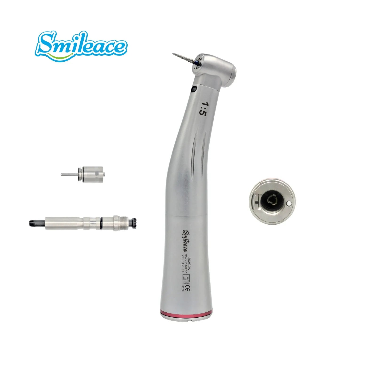 FiberOptic Pro Dental Low Speed Handpiece - Versatile 1:5, 1:1, 4:1 Contra Angle for Precision Dentistry