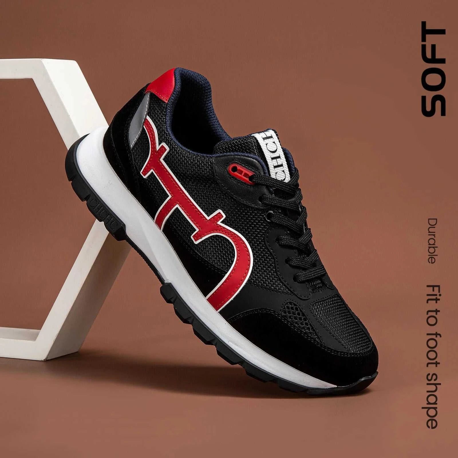 CHCH Men's Tennis Shoes Black Cow Leather Material Stitching Design Men's Shoes Sports Shoes The jack market .AU The jack market .AU Step Up Your Style: Trendy Shoes for Every Occasion! $ 149 14:200006158;200000124:350262