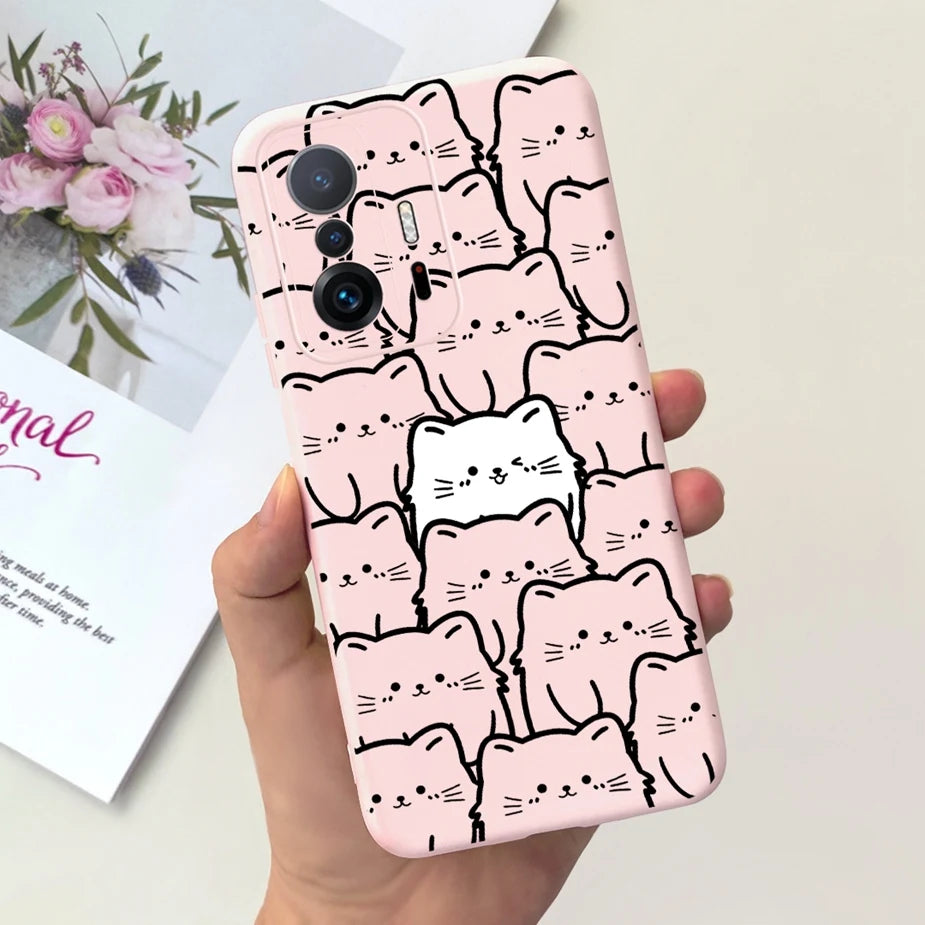 Xiaomi 11T Pro Case - Cute Cartoon Design, Soft Silicone Protection for Xiaomi Mi 11T Pro & 11TPro