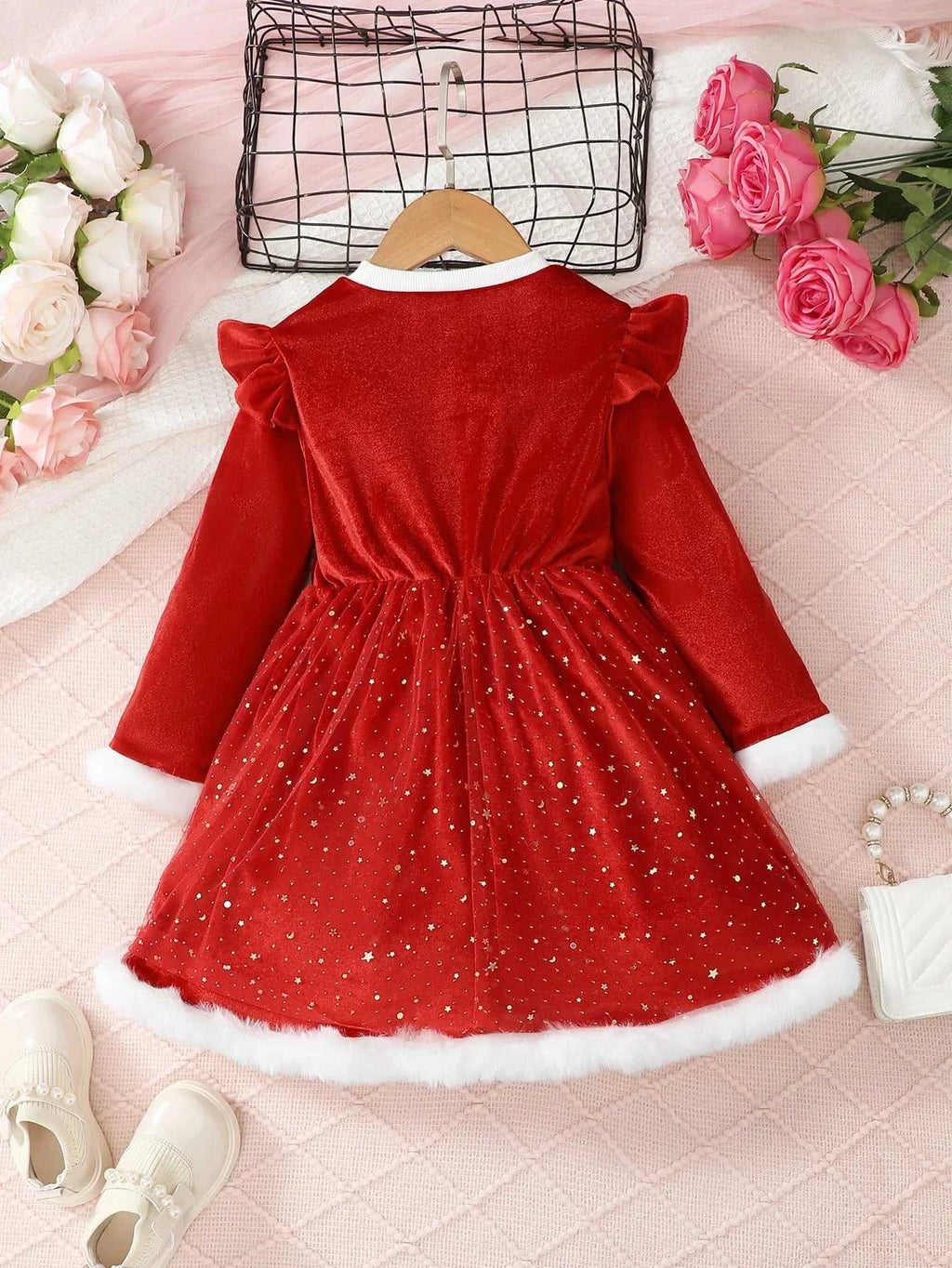 Christmas Dress for Kids Girls 4-7 Years Star Print Long Sleeves Dresses New Year Party Clothing Winter Daily Casual Wear 4Color The jack market .AU The jack market .AU Mum & Kids: Essential Products for Every Family $ 31 14:1254#SHM332-1;200000463:200004187#4Y