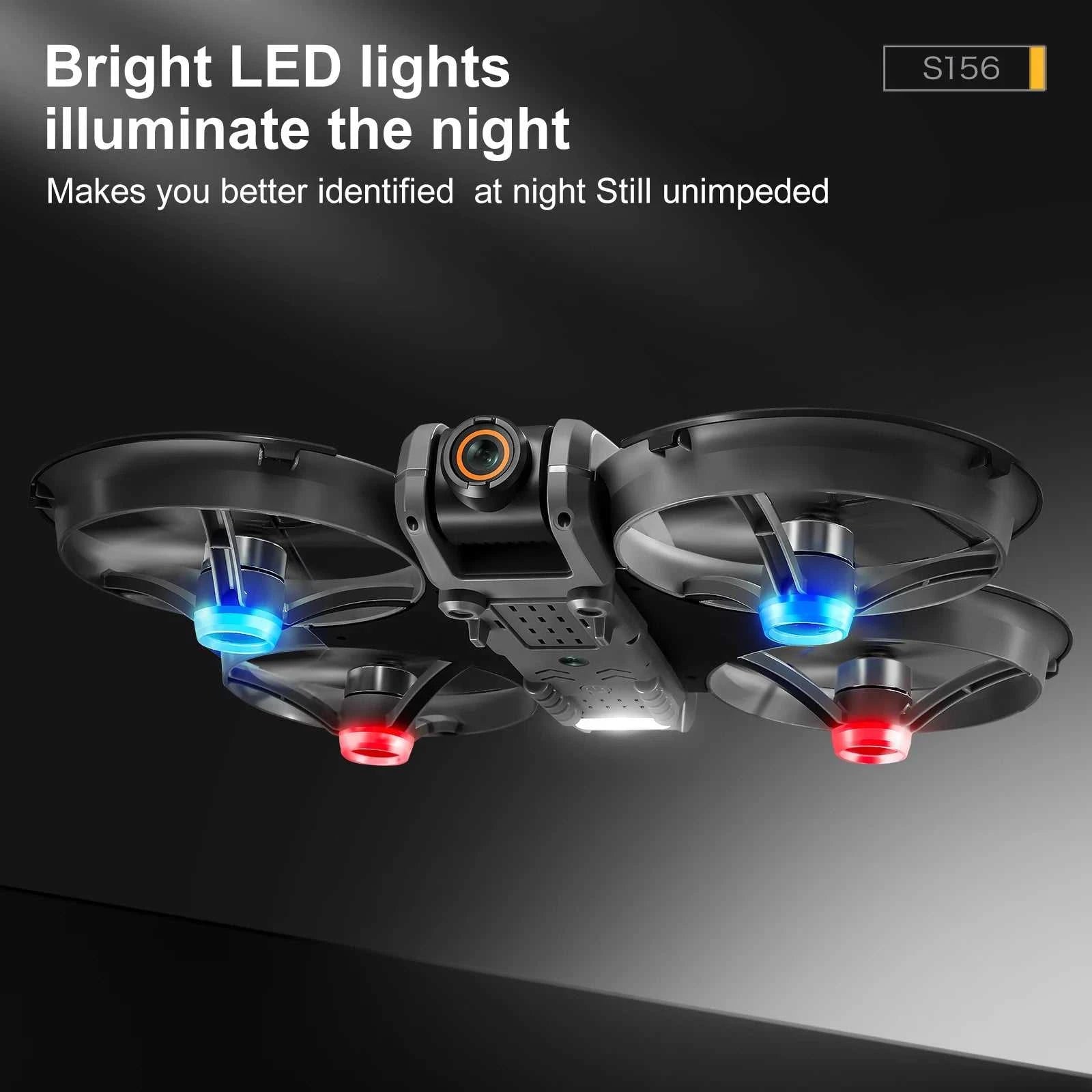 NEW S156 RC Drone 2.4G 5G WIFI Professional 8K Aerial Photography Remote Control Aircraft HD Dual Camera Quadcopter Boy Toy Gift The jack market .AU The jack market .AU Drones $ 124 14:350852
