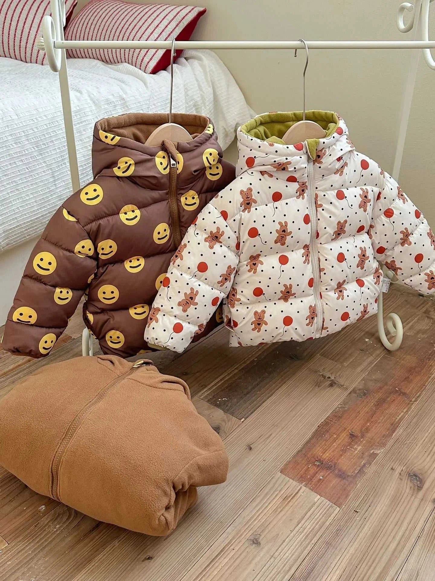 New Double-sided Down Cotton Jacket with Hooded Jacket for Children's Thickened Plush Children's Short Jacket The jack market .AU The jack market .AU Mum & Kids: Essential Products for Every Family $ 52 14:771#1;200000463:200004188
