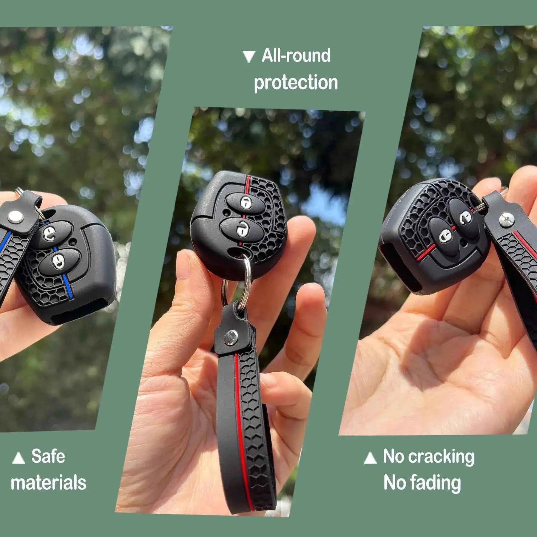 For Seat For Skoda For VW Key Fob Case Silicone For Leon Seat MC1 Cordoba Ibiza Altea Toledo Sharan Octavia Mk1 Fox Keychain