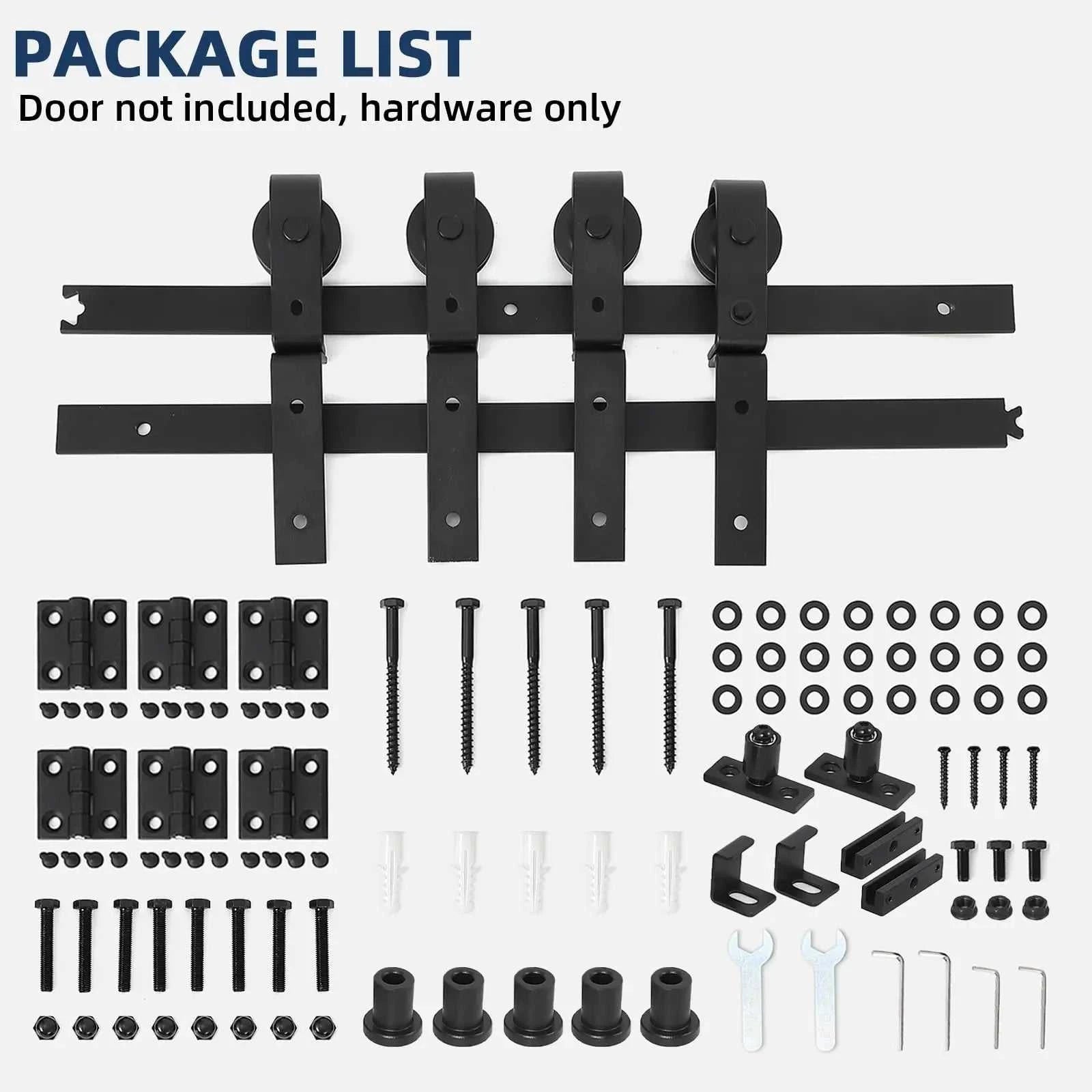 Heavy Duty Bi-Folding Sliding Barn Door Hardware Kit Quiet Side-Mounted Roller – 2/4 Bifold Doors For Closet Laundry Bedroom The jack market .AU The jack market .AU Home $ 150 14:350850#72in for 4 Doors;200007763:201336101