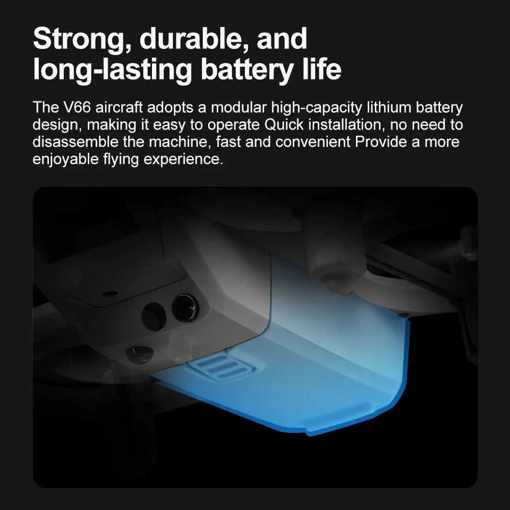 V66 Mini Drone 4K Profesional Dual Camera Headless Mode Obstacle Avoidance WiFi FPV Dron 360° Flip RC Quadcopter Toys for Kids The jack market .AU The jack market .AU Drones $ 85 14:10#Grayish White