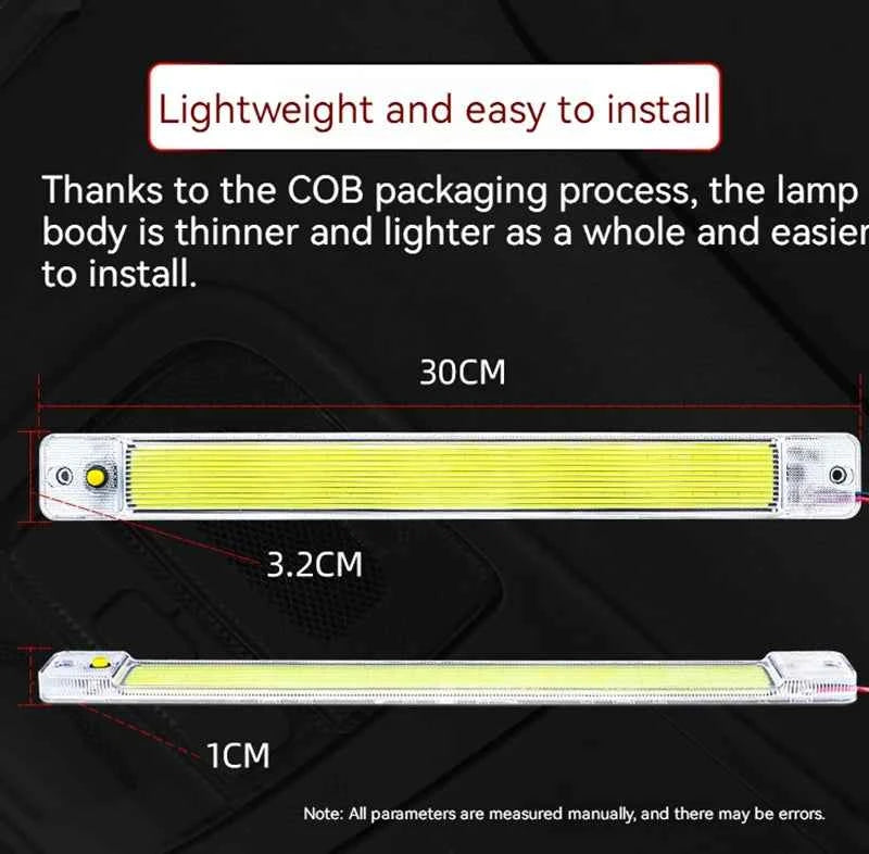 BrightDrive LED Cabin Light - High-Intensity 12V/24V Dome Lamp with Switch for Van, Truck, RV, & Camper