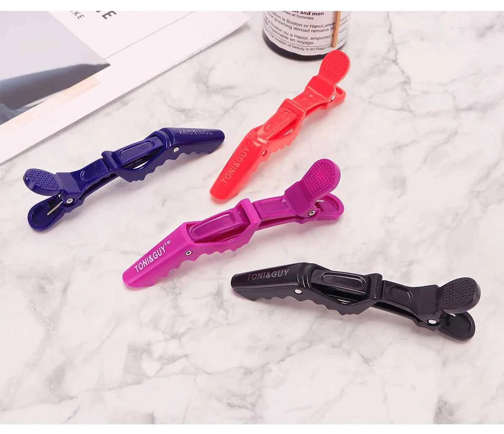 Stylish Hair Clips Set - 6 Durable Alligator Claws for Professional Styling & Salon Use