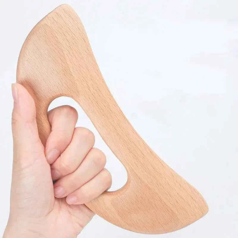 2PCS Lymphatic Drainage Massager Wooden Gua Sha Tool for Body Massage Scraper for Anti Cellulite Body Gua Sha Paddle