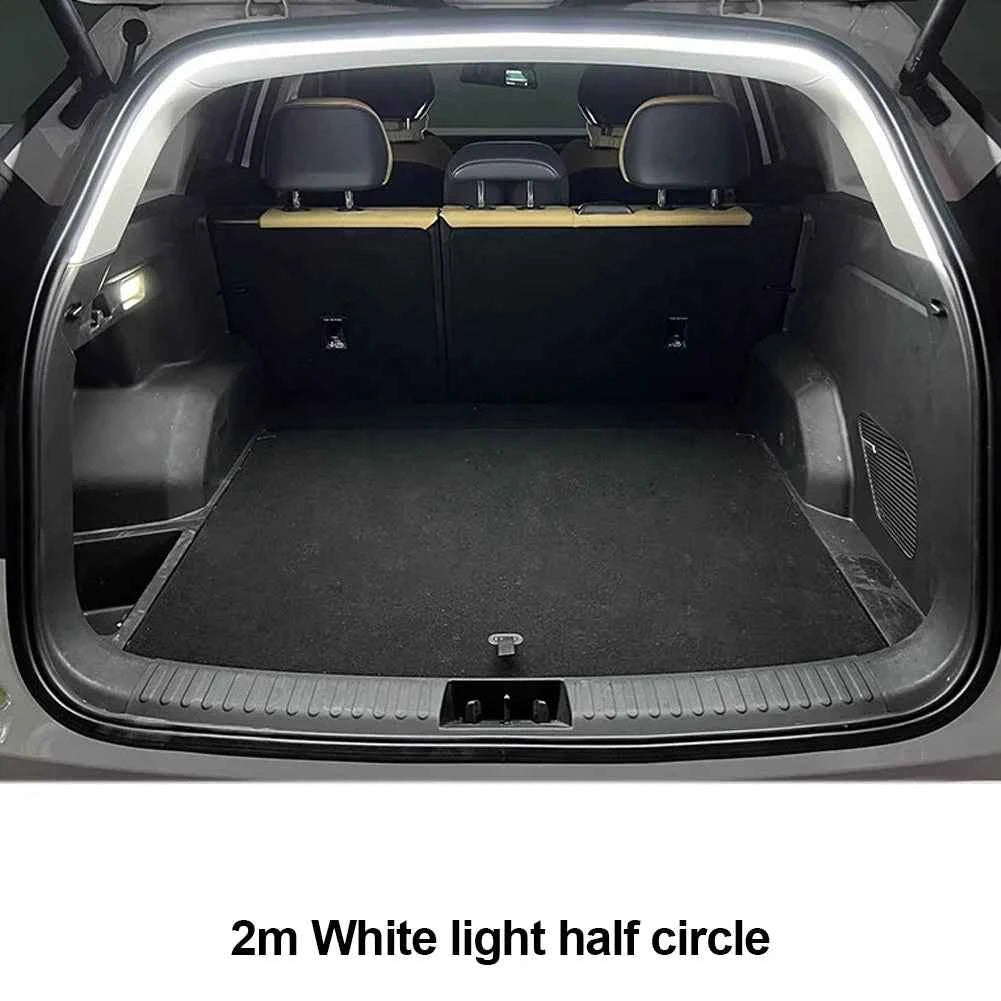 12V Car High Brightness Trunk Lighting Ambient Light Interior Decoration LED Wiring Free Automatic Sensing Tailgate Light Strip