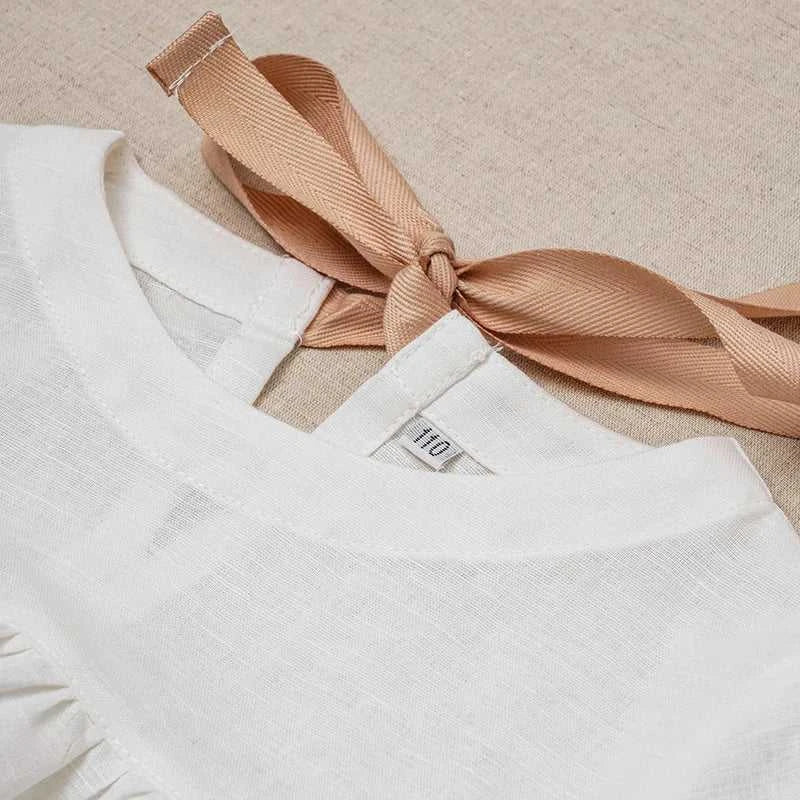 Chic Back Bow Tie Linen Shirt Girls 2026 New Solid Color Casual Loose Baby Kids Long-Sleeved Blouse Autumn Clothes The jack market .AU The jack market .AU Mum & Kids: Essential Products for Every Family $ 45 14:350853#White;200000463:200169197#110cm;200007763:201336100