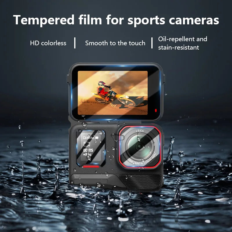 STARTRC Storage Shoulder Bag Case for Insta360 ACE Pro 2 Camera Accessories Waterproof PU Case Silicone Body Cover Glass films