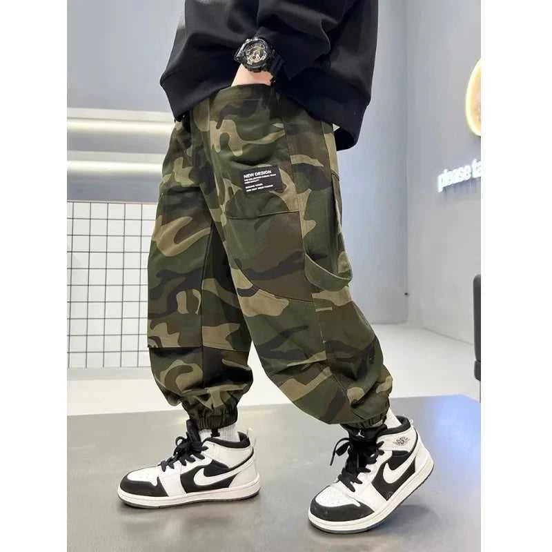 Boys Camouflage Cargo Pants Autumn Big Kids Casual Sport Pants Spring Teenage Joggers Trousers Children Streetwear Baggy Pants The jack market .AU The jack market .AU Mum & Kids: Essential Products for Every Family $ 43 14:193#Black;200000463:200004200#13-14T(Size 170);200007763:201336100