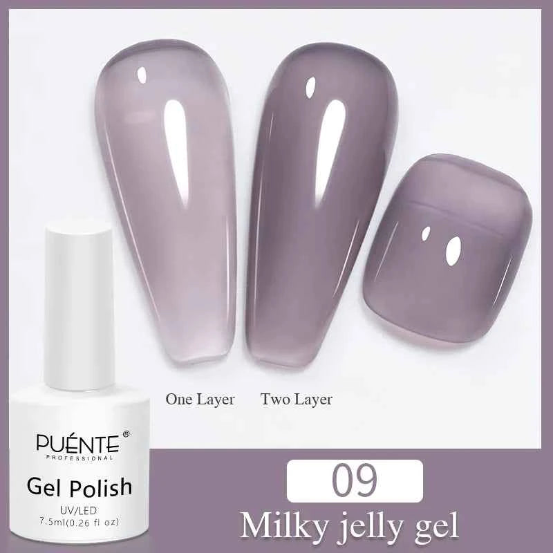 PUENTE Cat Eye Magnetic Gel Nail Polish - Vibrant Starry Galaxy Effect, Soak Off UV, 7.5ML