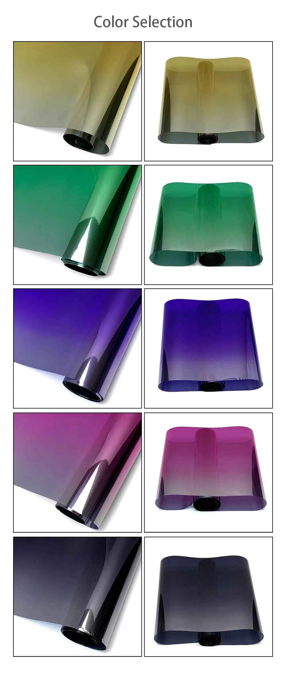 Car Front Windshield Sunshade Protective Film Window Tint Dyeing Film Heat Insulation Sun Protection 20X150cm Vinyl Wrap for Car