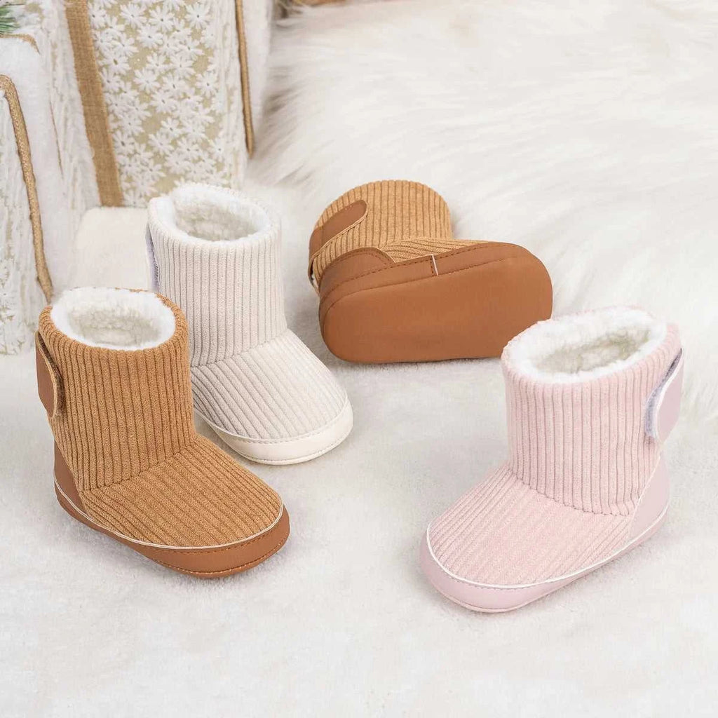 KIDSUN Newborn Baby Winter Boots Soft Corduroy Warm Booties With Fur Lining Unisex Design For Baby Boys Girls The jack market .AU The jack market .AU Mum & Kids: Essential Products for Every Family $ 26 14:771;200000264:201336170