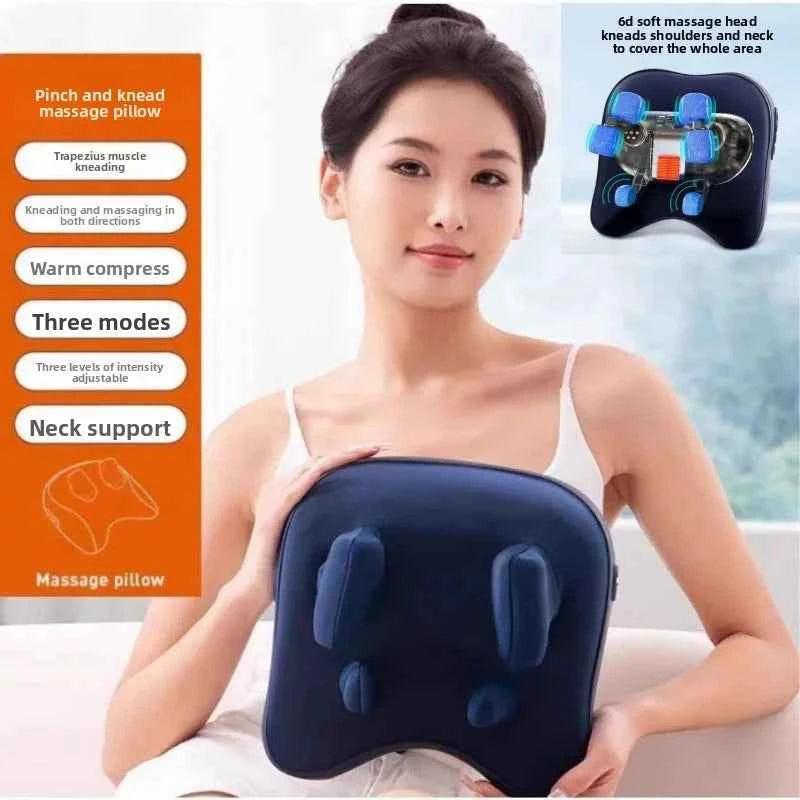 SPA Portable Wireless Neck & Shoulder Massager – Super Strong, Warm & Cozy Pillow for Ultimate Relaxation