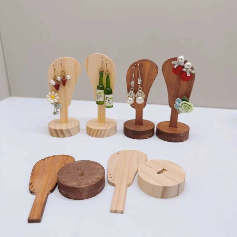 2Pcs Jewelry Display Rack Ears Shape Stand Show Charms Universal Professional Showcase Boutique Set Earrings Shelf The jack market .AU The jack market .AU Jewellery & Chains $ 47 14:29#2pcs log wood