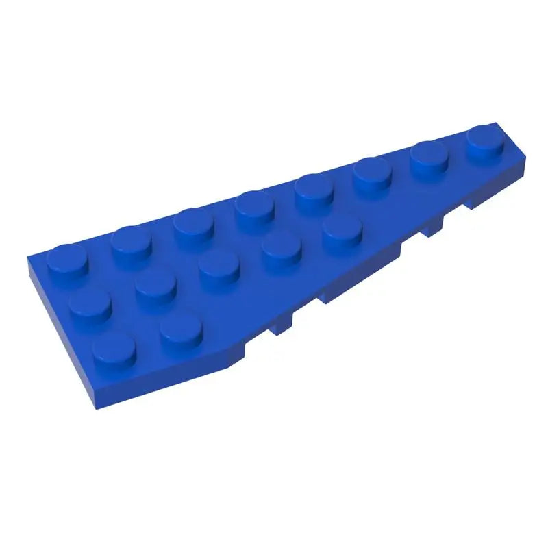 Gobricks 10PCS Parts Wedge Plate Bricks 8x3 Right Compatible with 50304 Toys Building Blocks Assembles Technical Model Adult MOC