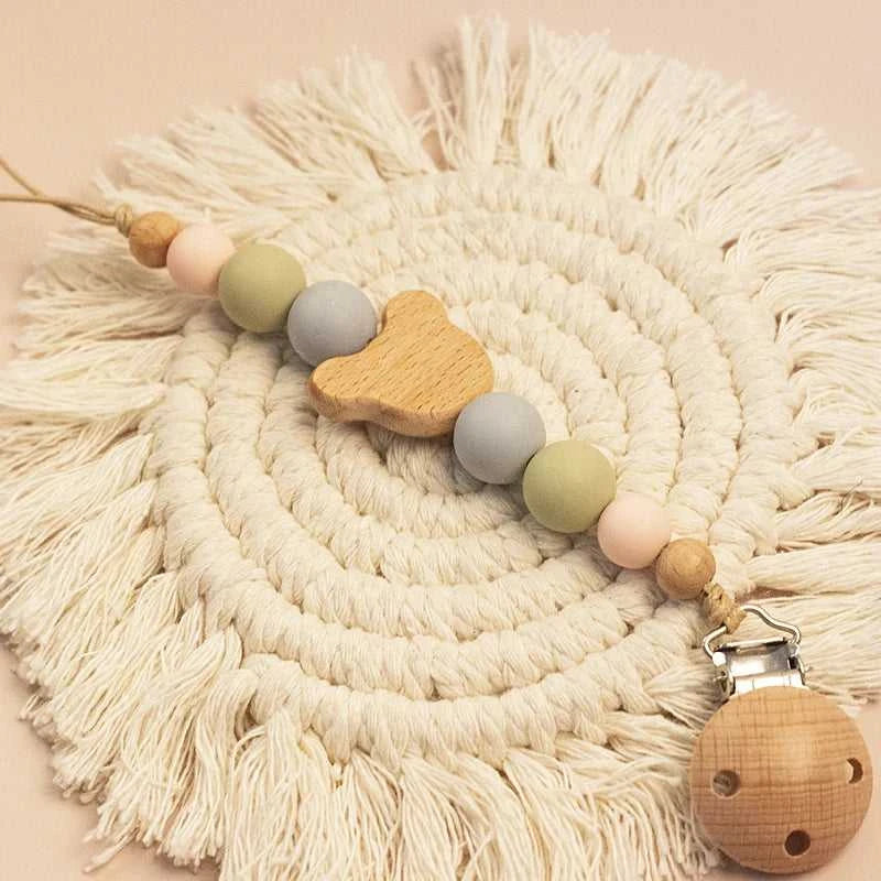 Custom Name Wooden Personalized Baby Pacifier Chain Silicone Bead Dummy Nipple Holder Guard Teether Pendant Newborn Gift Stuff The jack market .AU The jack market .AU Mum & Kids: Essential Products for Every Family $ 29 14:365016#NO.15