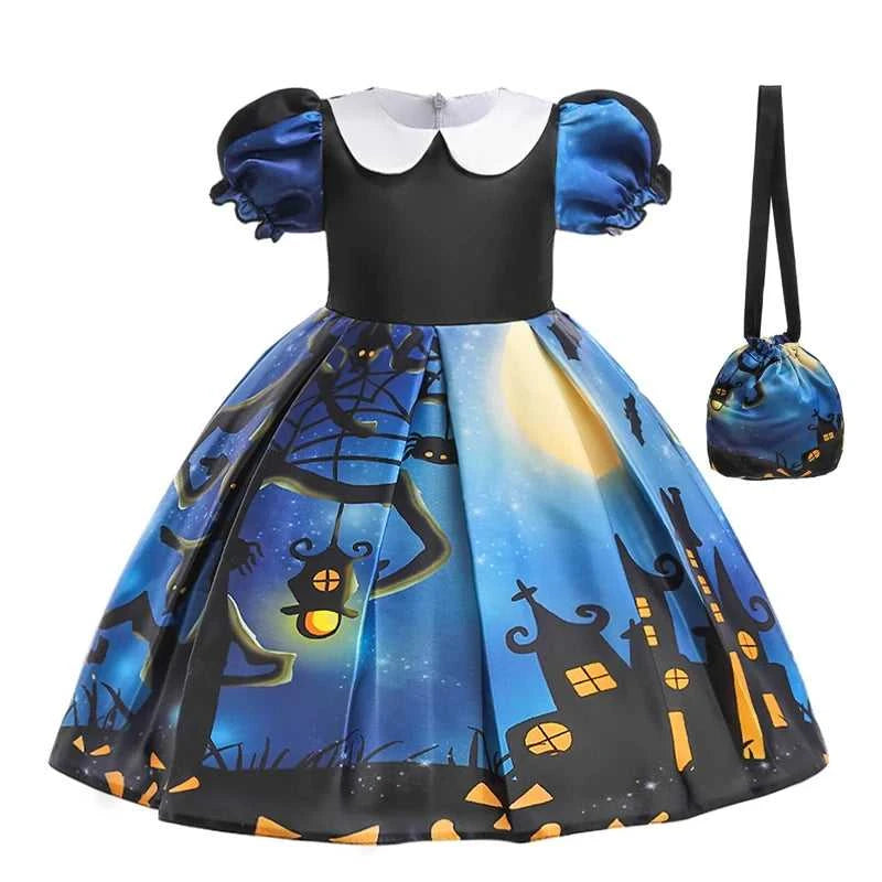 Girls Dress Halloween Costume For Kids Girl Party Dresses Children Girls Pumpkin Lace Witch Printed Cosplay Princess Dress The jack market .AU The jack market .AU Mum & Kids: Essential Products for Every Family $ 44 14:350852#black;200000463:200004187#100 (2T)