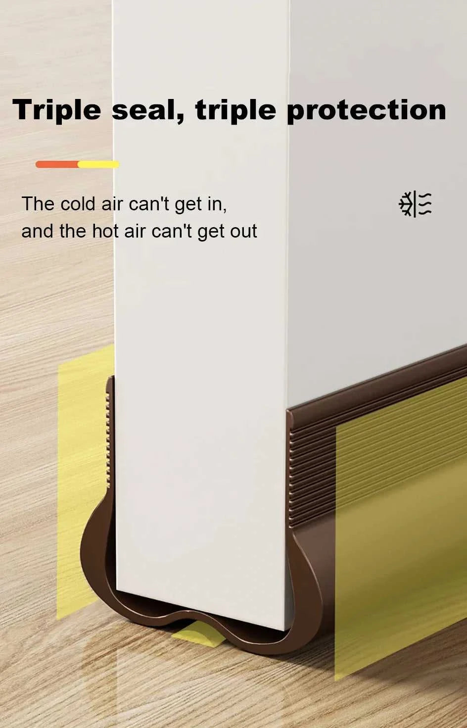 PVC Adjustable Door Bottom Seal Strip Weather Strip Under Door Draft Stopper Thicker Anti-Cold Gap Blocker Sealing Weather Strip The jack market .AU The jack market .AU Home $ 52 14:365458#brown B10494A