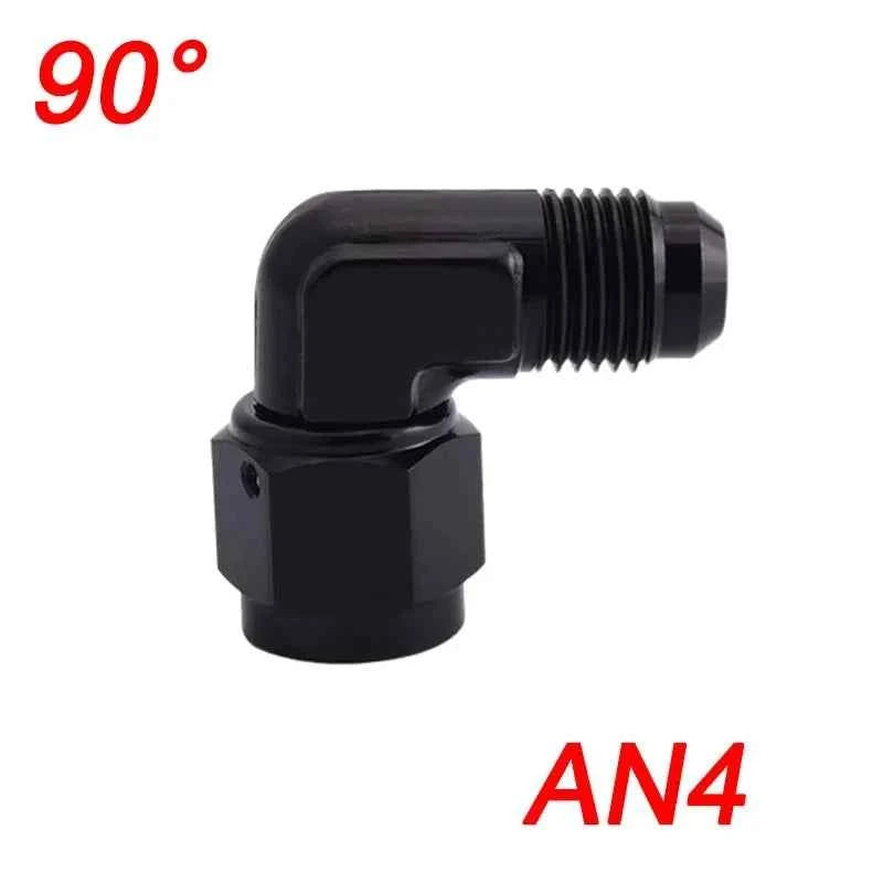 Fuel Oil Transfer Adapters AN4 AN6 AN8 AN10 AN12 Swivel Coupler Union 45 or 90 Degree Male To Female Brass Fitting