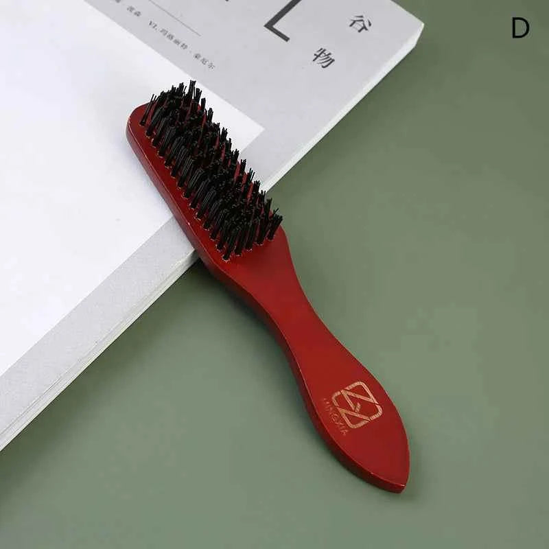 1PC Black Professional Fade Brush Barber Neck Sweeping Brush Comb Haircut Accessories Facial Cleaning Tools For Men Brushes Comb