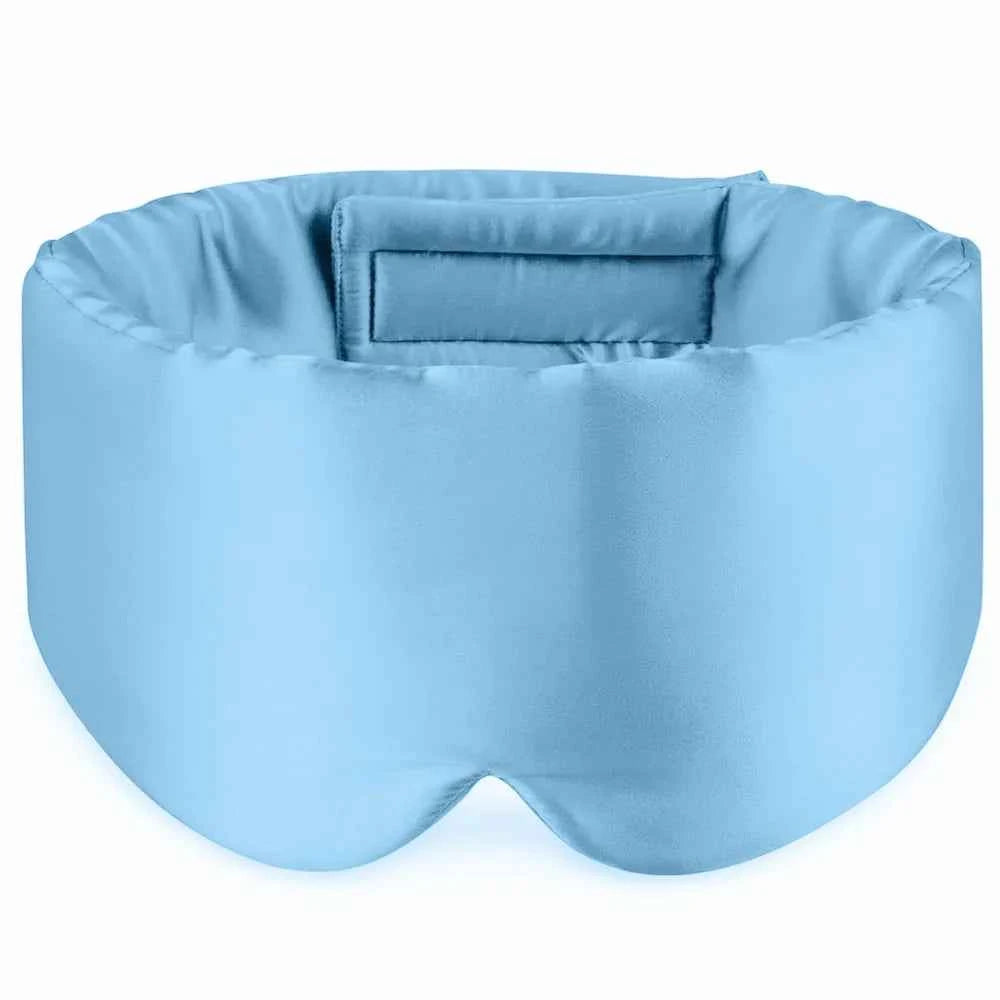 100% Mulberry Silk Sleep Mask Eye Mask with Adjustable Headband Eyepatch Blocking Light Eyemask for Travel & Nap Sleep Mask