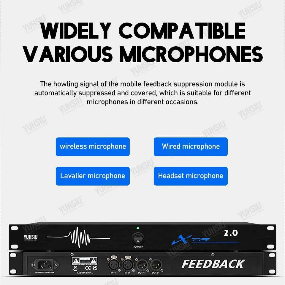 Professional Feedback Destroyer 2 in 2 Out Performance Stage Conference Automatic Anti-Howling KTV Microphone Frequency Shifter The jack market .AU The jack market .AU Accessories Electronics $ 239 14:29#2.0 220V