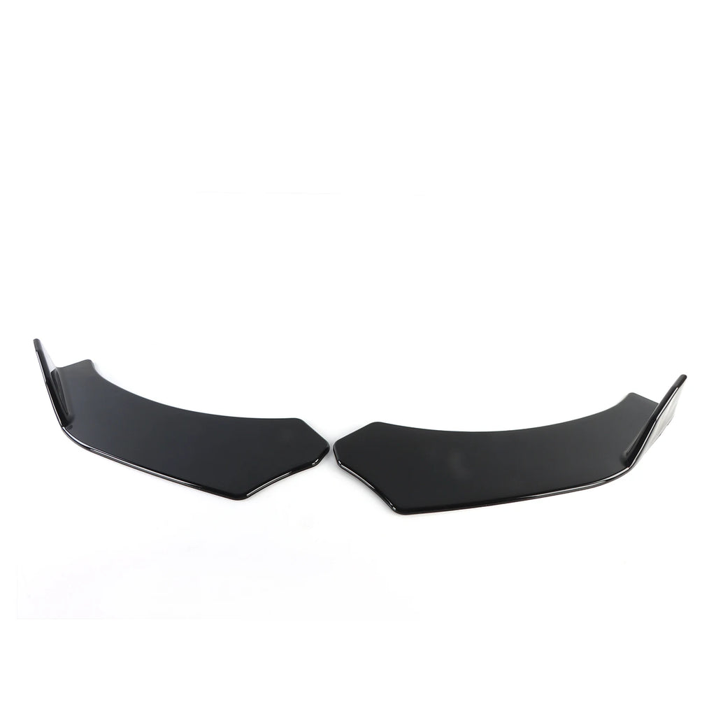 4PCS Universal Car Gloss Black Front Bumper Lip Chin Spoiler Splitter Body Kit Exterior Bumpers Automobiles Parts Accessories