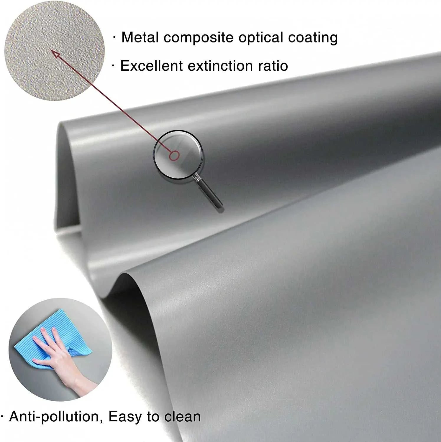 ZHNUWIE Projector Screen 16:9 Metal Anti Light Curtain Reflective Fabric Cloth For YG300 XGIMI H3 HALO Mogo Xiaomi DLP Projector The jack market .AU The jack market .AU Accessories Electronics $ 71 977:202689808