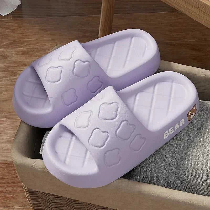 Evshine Women Flat slippers Women Shoes EVA Bathroom Slippers Summer Cartoon Bear Slippers Outdoor Casual Soft Beach Slippers The jack market .AU The jack market .AU Step Up Your Style: Trendy Shoes for Every Occasion! $ 60 14:9859092#White;200000124:200000337#42-43;200007763:201336100