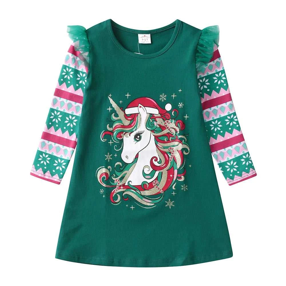 DXTON Baby Girl Dress Christmas Party Children Clothing 2024 New Year Kids Dress Stripe Snowflake Unicorn Cotton Toddler Clothes The jack market .AU The jack market .AU Mum & Kids: Essential Products for Every Family $ 28 14:771#LH2882;200000463:200004207#4T