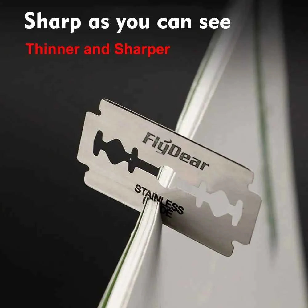 Stainless Steel Safety Razor for Men - Weighted Handle & 10 Double Edge Blades for a Superior Shave