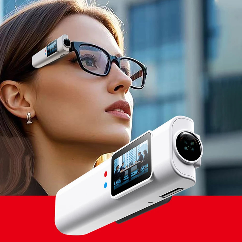 1080P HD Wearable Glasses Camera 4K Small Sport Cam Bodycam Go Pro WiFi Digital Video Recorder DVR Camcorder for Driving Hiking