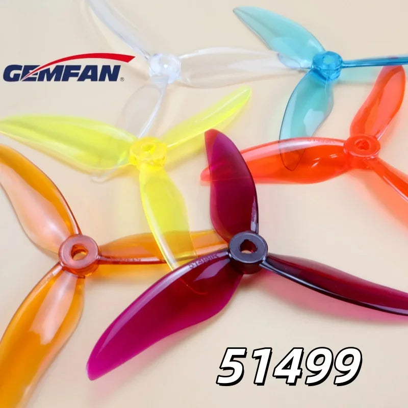 51499 2Pairs Purple Gemfan Hurricane  Props 5 Inch 3-Blade CW/CCW PC Propeller for RC Drone FPV Racing  2306 Motor Nazgul5 LAL5