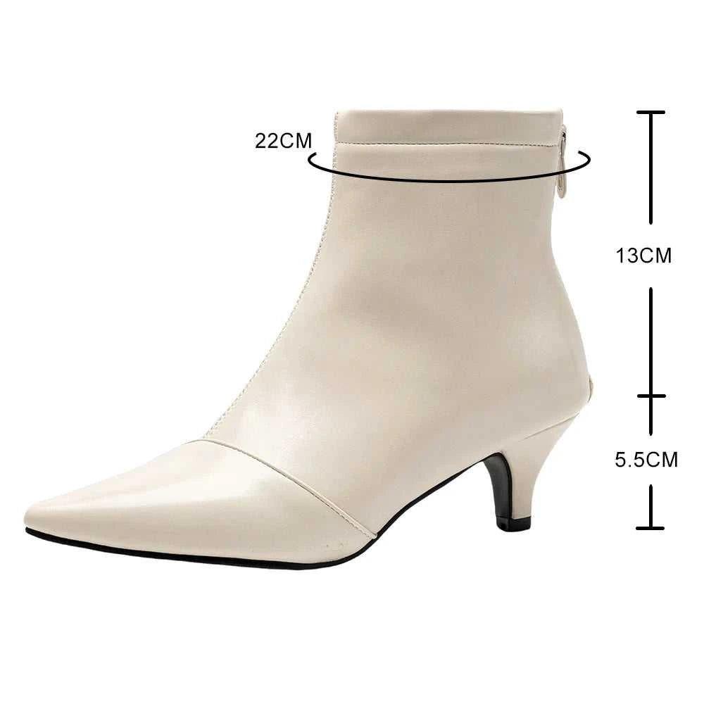 Pointed Toe Women Ankle Boots Ladies Slim Short Shoes Low Heels Party Dress Kitten Heel Booties Winter Autumn Zapatos Mujer The jack market .AU The jack market .AU Step Up Your Style: Trendy Shoes for Every Occasion! $ 100 14:771;200000124:100010487