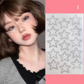 GlamSpark 3D Waterproof Rhinestone Face Jewelry Stickers - Self-Adhesive Pearl Eye Makeup Decor