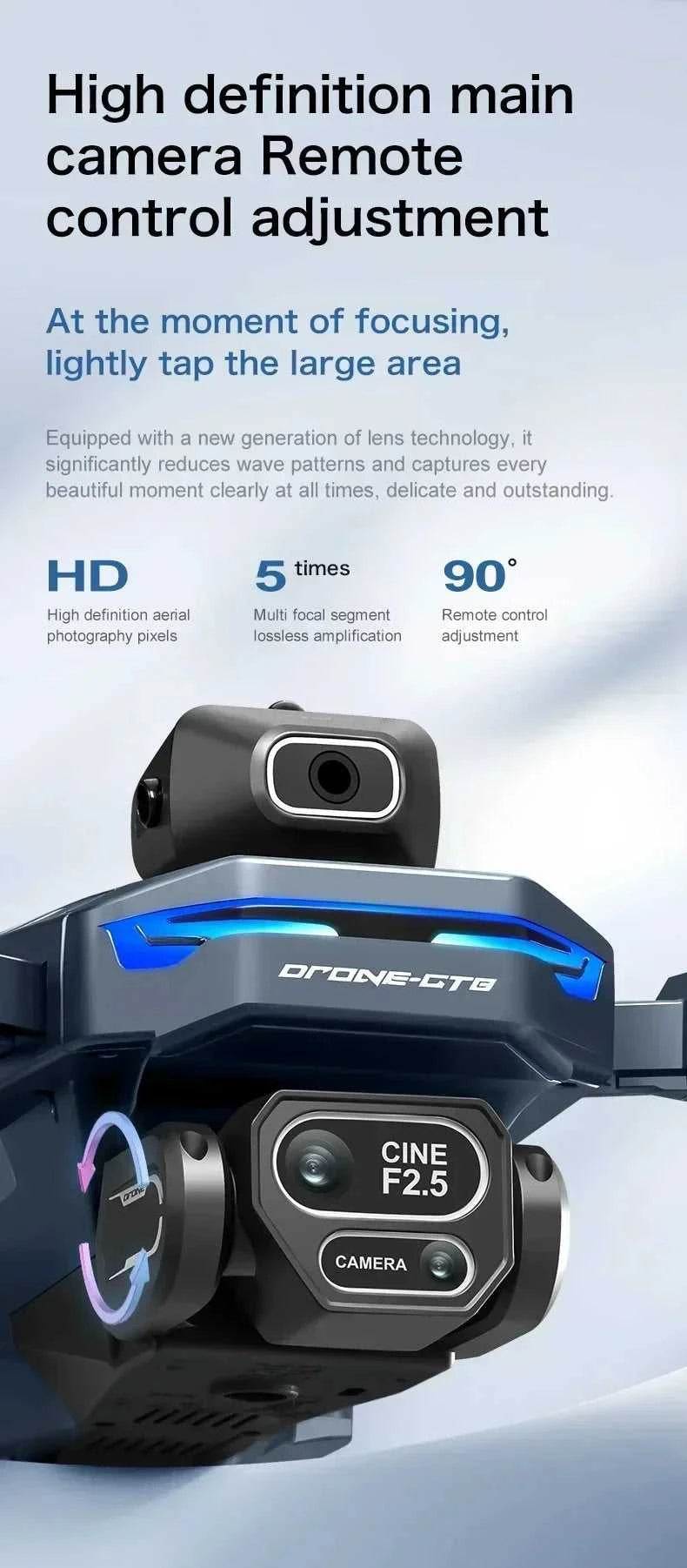 Drone 4K HD GT8 Camera Obstacle Avoidance Aerial Photography Brushless Drone with Screen Foldable RC Drone Quadcopter RTF The jack market .AU The jack market .AU Drones $ 143 14:366#GT8-8K-blue-3B-64G