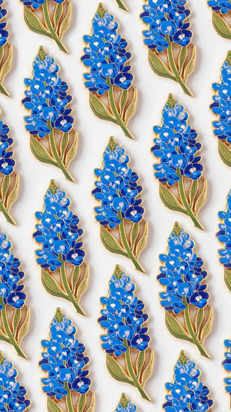 Bluebonnet Enamel Pin Texas Wildflower Lapel Floral Accessory, Botanical, Nature Lover Gift, Spring Bloom, Garden Enthusiast The jack market .AU The jack market .AU Jewellery & Chains $ 48 200001033:361180#A