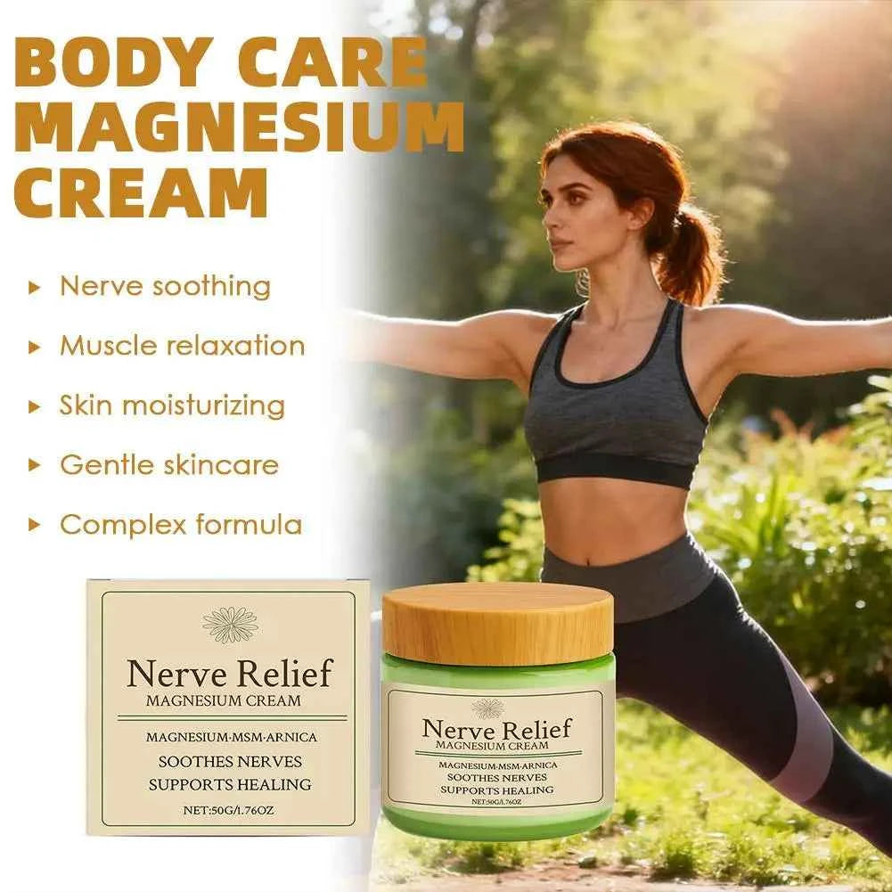 Magnesium Muscle Relaxing Cream - Deep Nourishing Relief for Daily Body Care and Soothing Massage